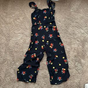Nobody’s Child Floral Black Jumpsuit